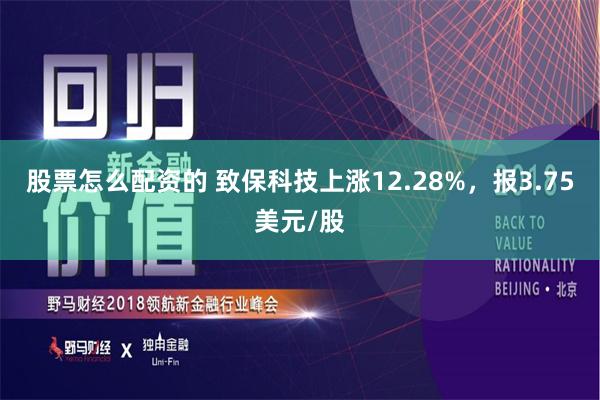 股票怎么配资的 致保科技上涨12.28%，报3.75美元/股