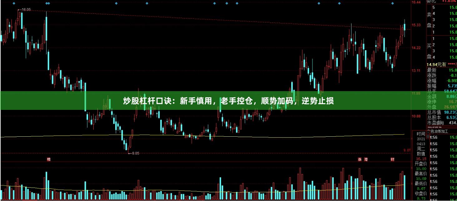 炒股杠杆口诀：新手慎用，老手控仓，顺势加码，逆势止损